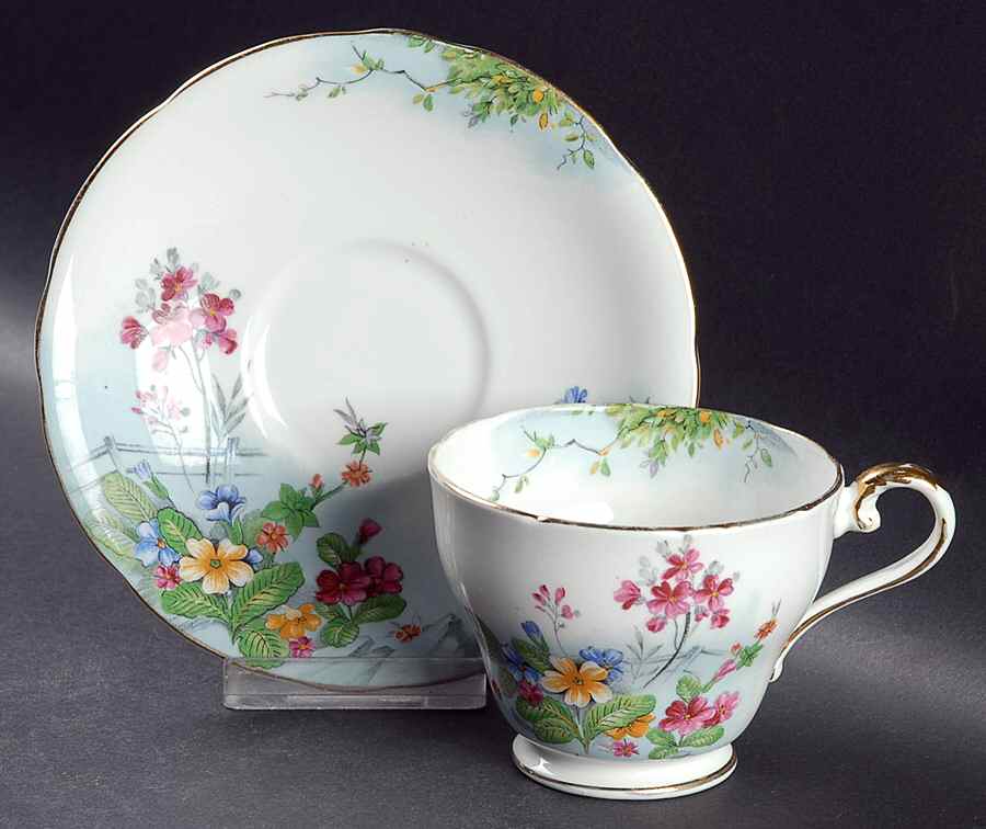 B5137-5 Footed Cup & Saucer Set by John  Aynsley & Sons-1