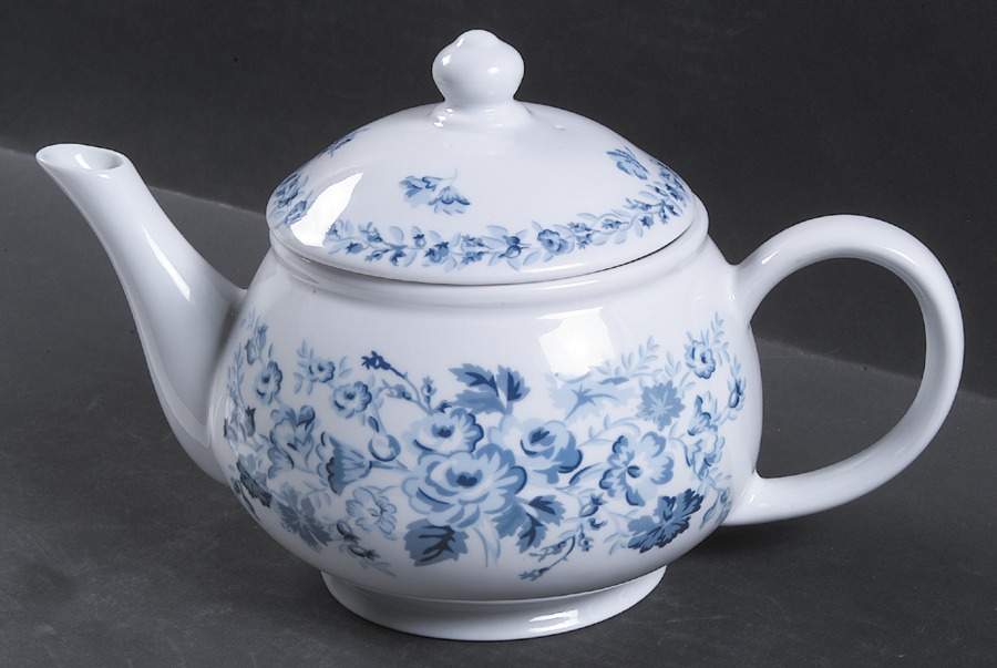 Sophia (Blue) Teapot & Lid by Laura Ashley-1
