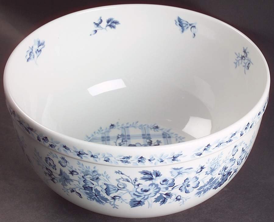 Sophia (Blue) 9" Salad Serving Bowl by Laura Ashley-1