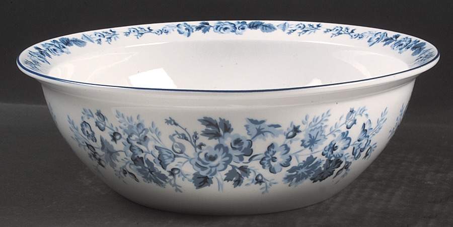 Sophia (Blue) 10" Large Salad Serving Bowl by Laura Ashley-1