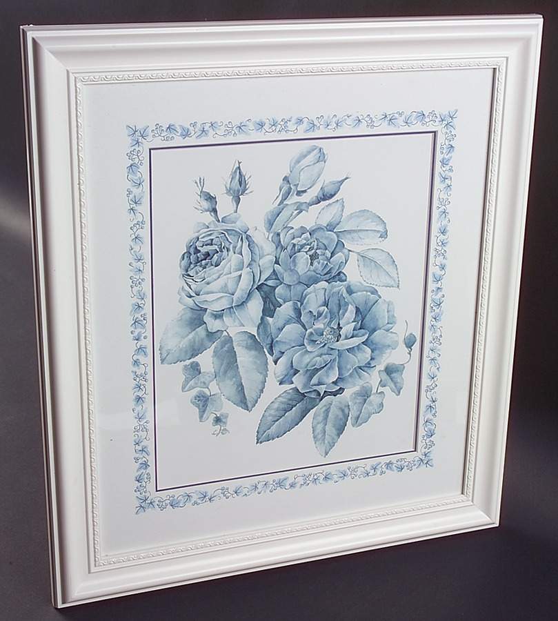 Sophia (Blue) Picture Aka Framed Art by Laura Ashley-1