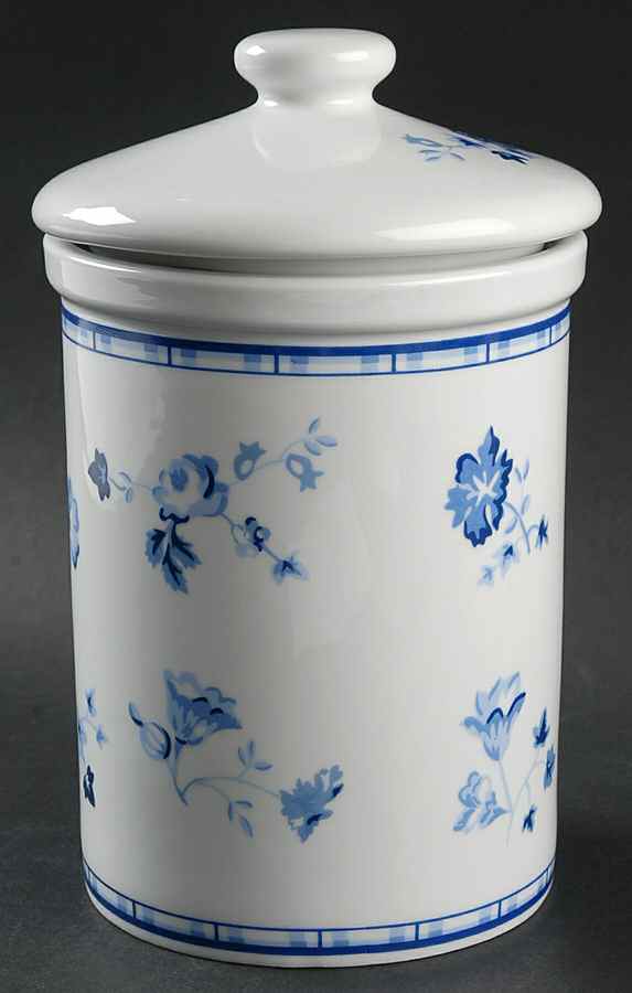 Sophia (Blue) Large Canister & Lid by Laura Ashley-1