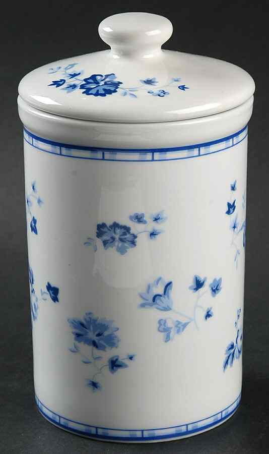Sophia (Blue) Small Canister & Lid by Laura Ashley-1