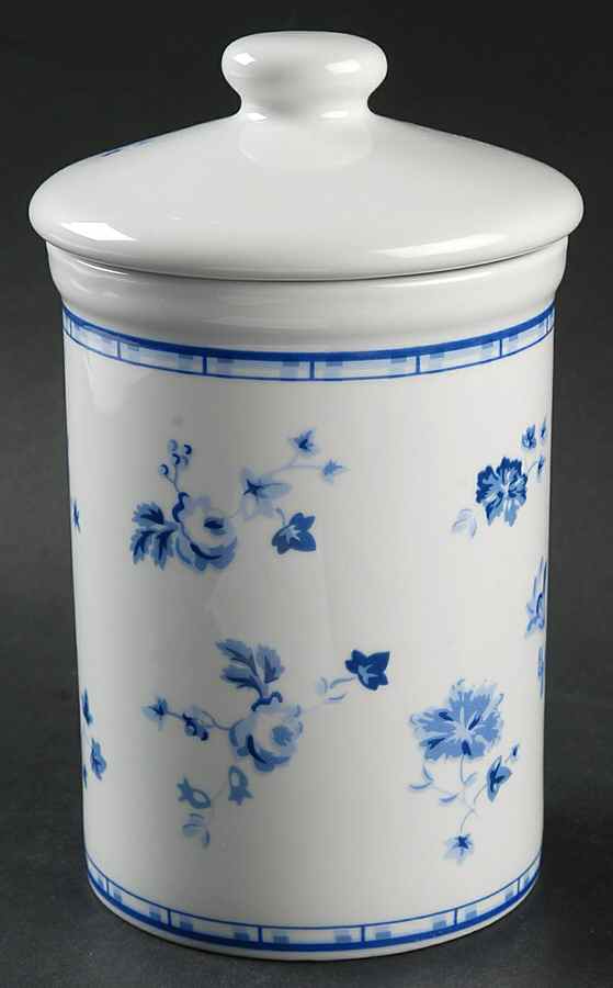 Sophia (Blue) Medium Canister & Lid by Laura Ashley-1