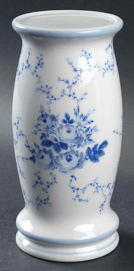 Sophia (Blue) 8" Pillar Candleholder by Laura Ashley-1