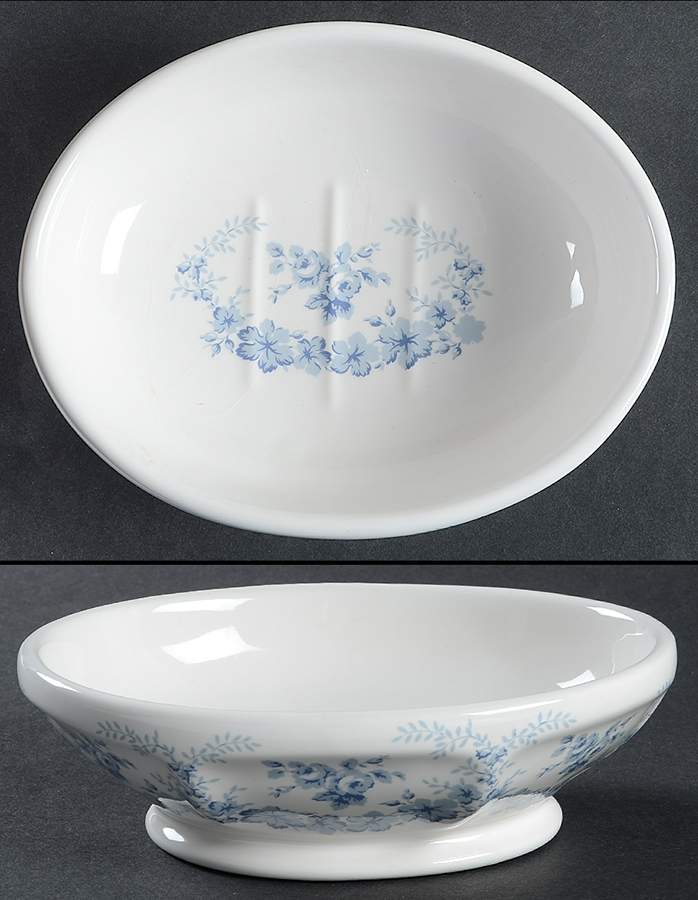 Sophia (Blue) Soap Dish by Laura Ashley-1