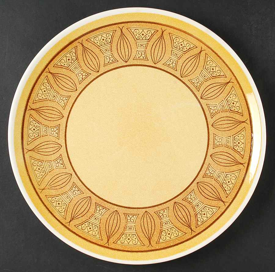 Honey Gold 12" Chop Plate (Round Platter) by Anchor Hocking-1