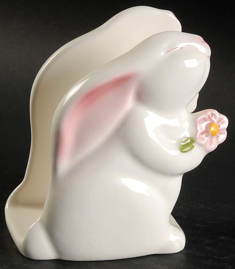 Bunny Figural Napkin Holder by Avon-1