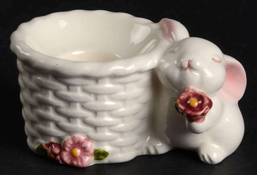 Bunny Figural Candlestick by Avon-1