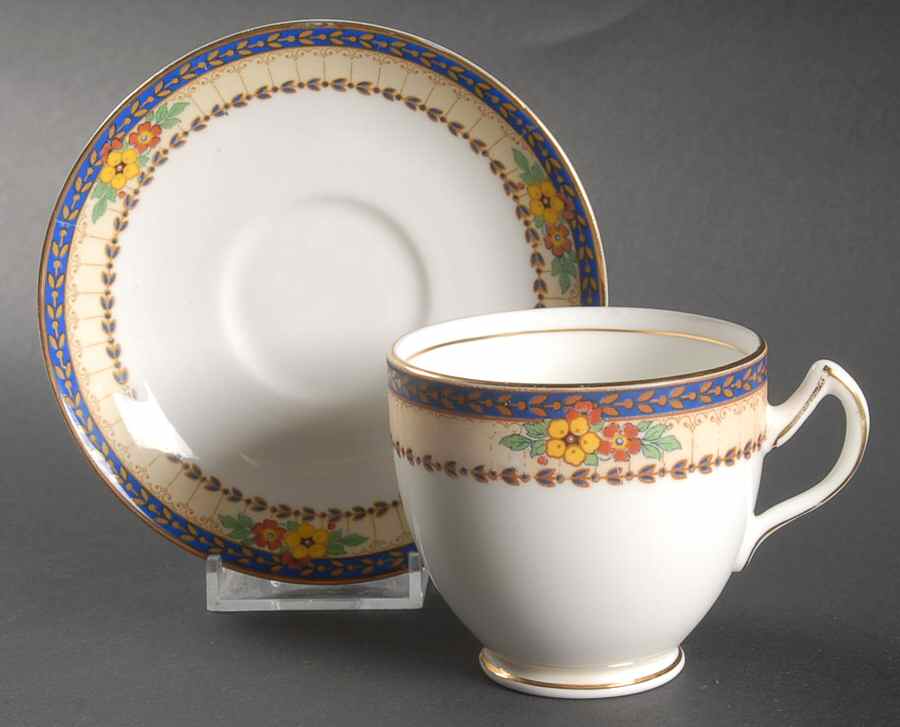 ALL16 Footed Cup & Saucer Set by Allerton's-1