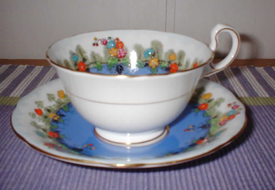 6900 Footed Cup & Saucer Set by John  Aynsley & Sons-1