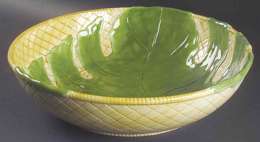 Rainforest 14" Large Salad Serving Bowl by 222 Fifth (PTS)-1