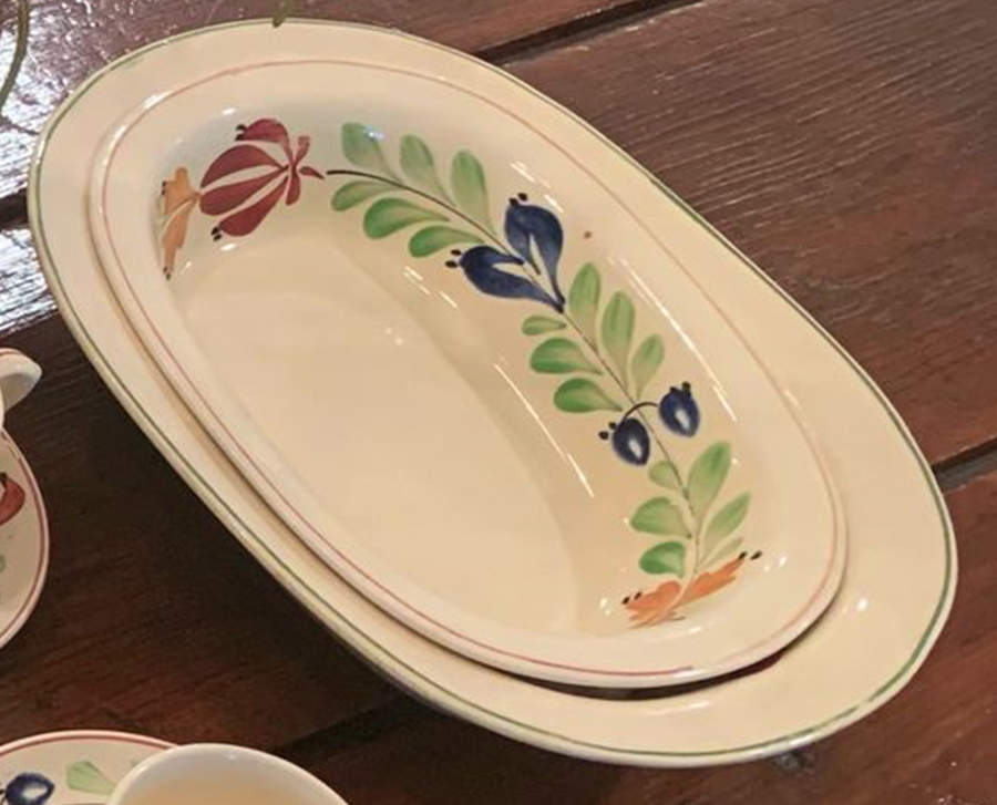 ADA131 9" Oval Vegetable Bowl by Adams China-1