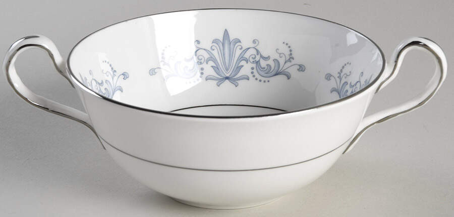 Venetian (Smooth) Flat Cream Soup Bowl by John  Aynsley & Sons-1