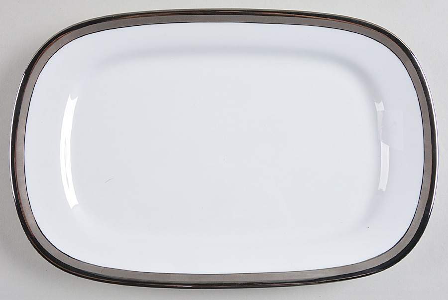 State Platinum 12" Oval Serving Platter by 111 State-1