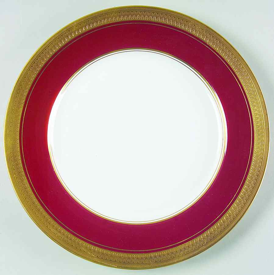 Buckingham Maroon (Smooth) Dinner Plate by John  Aynsley & Sons-1