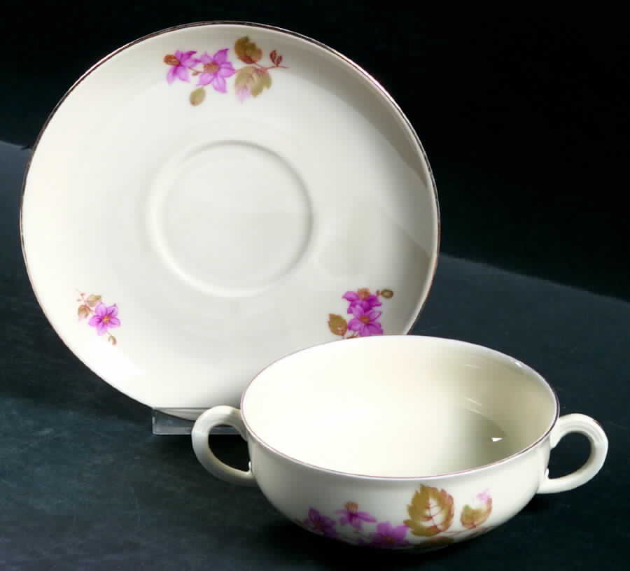 ARZ130 Flat Cream Soup Bowl & Saucer Set by Arzberg-1