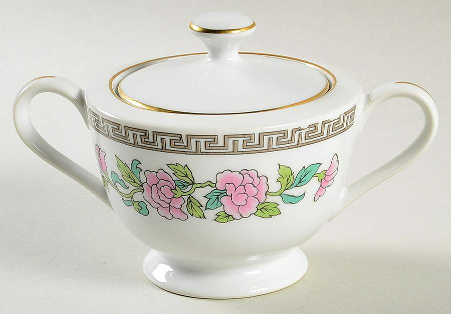 Jaipur Sugar Bowl & Lid by ADG Delphine-1