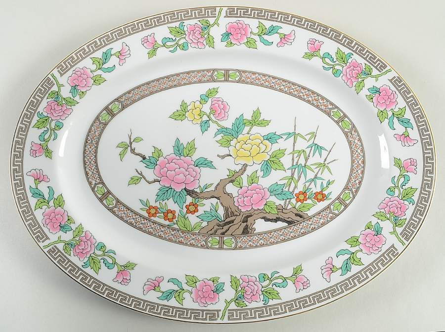 Jaipur 16" Oval Serving Platter by ADG Delphine-1