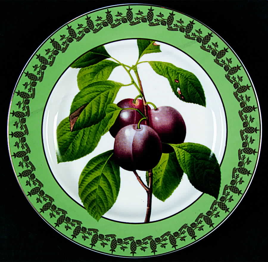 Royal Fruit Salad/Dessert Plate by American Atelier-1