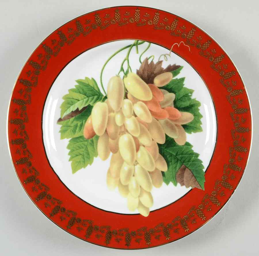 Royal Fruit Salad/Dessert Plate by American Atelier-1