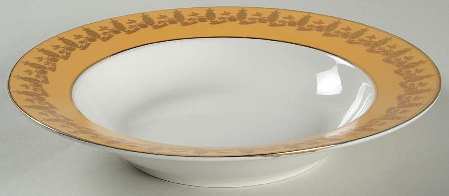 Royal Fruit Large Rim Soup Bowl by American Atelier-1