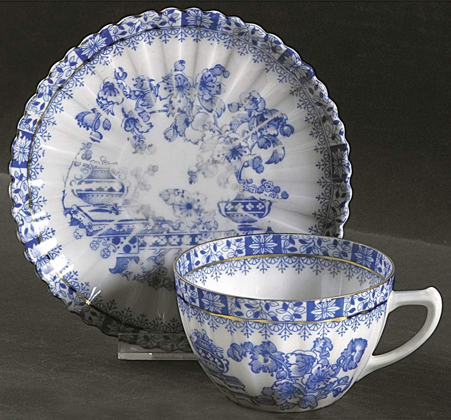 China Blau Flat Cup & Saucer Set by Askania-1