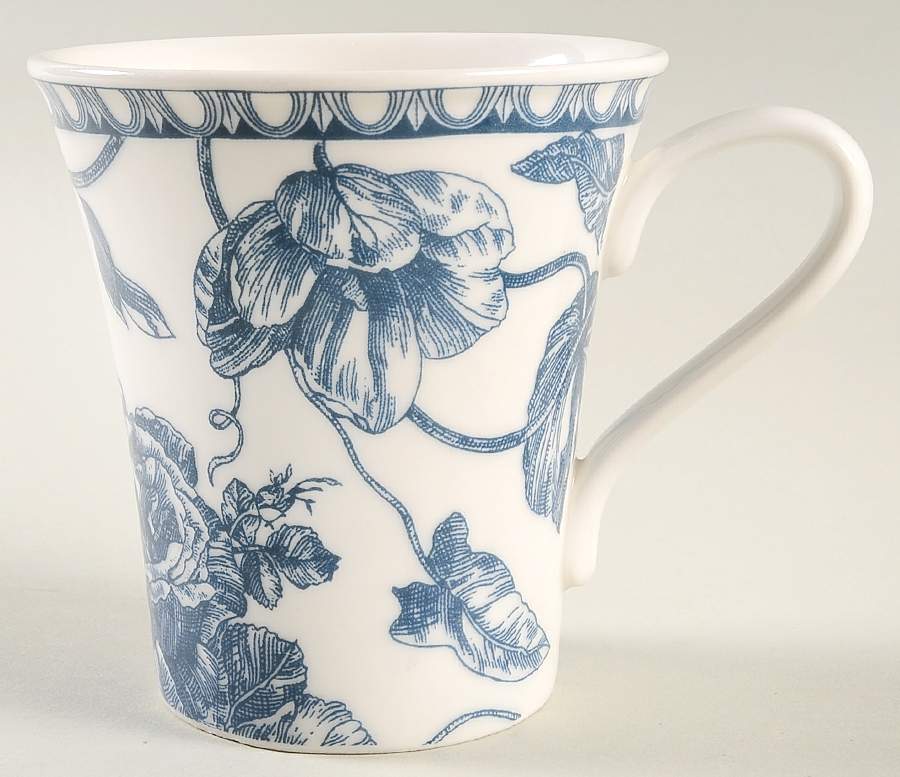 Toile Blue Mug by 222 Fifth (PTS)-1