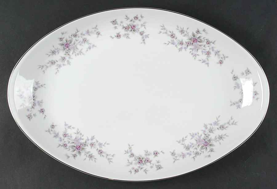 Purple Mist 16" Oval Serving Platter by Amcrest-1