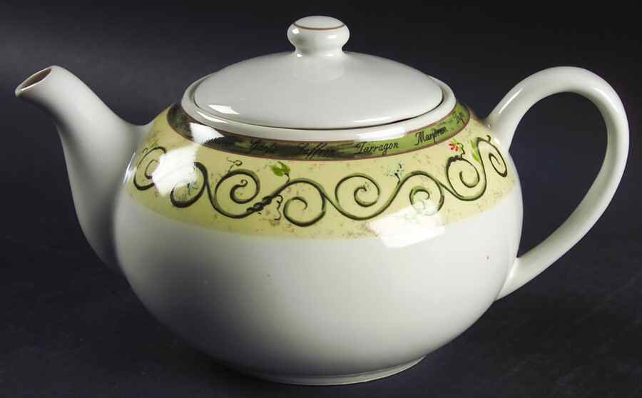 Bouquet Garni Butternut Teapot & Lid by American Atelier-1