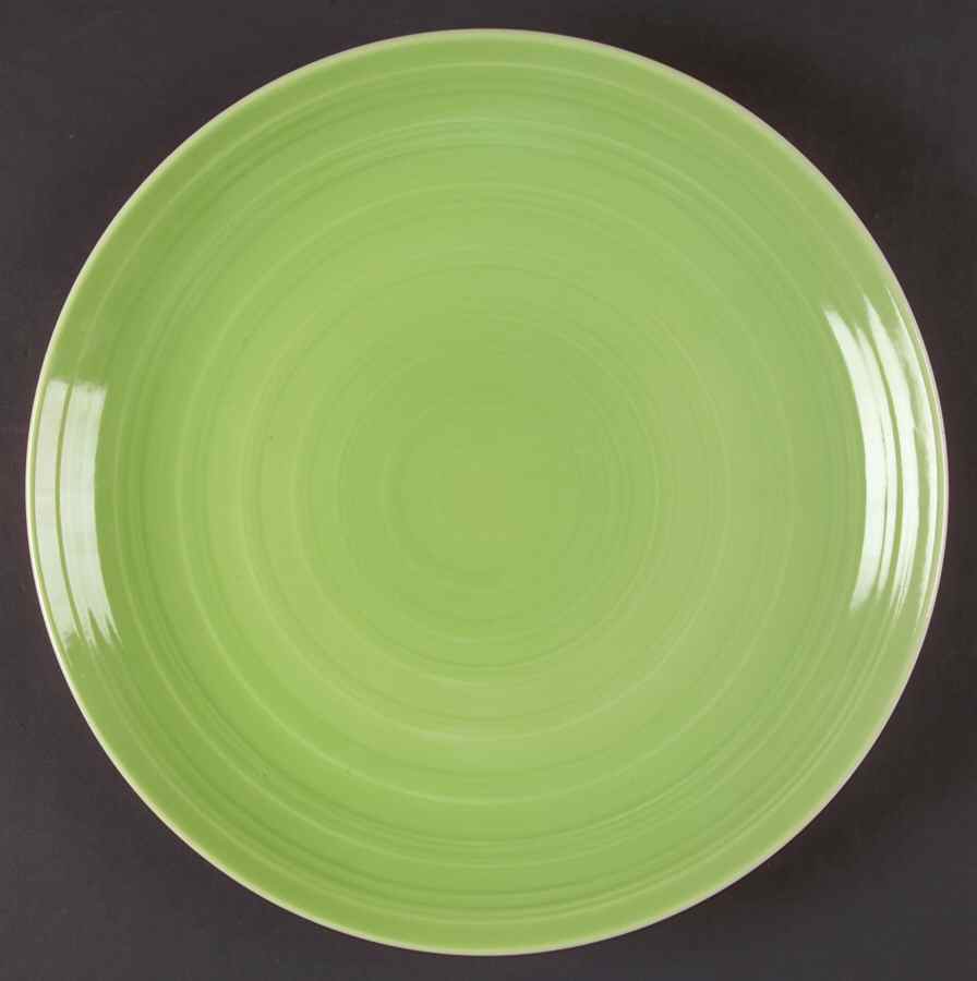 Flip Flop Apple Green Dinner Plate by 222 Fifth (PTS)-1