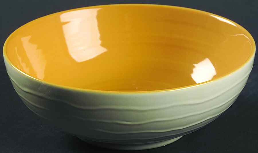 Flip Flop Butternut (Yellow) Soup/Cereal Bowl by 222 Fifth (PTS)-1