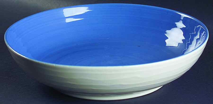 Flip Flop Lake Blue 10" Round Vegetable Bowl by 222 Fifth (PTS)-1