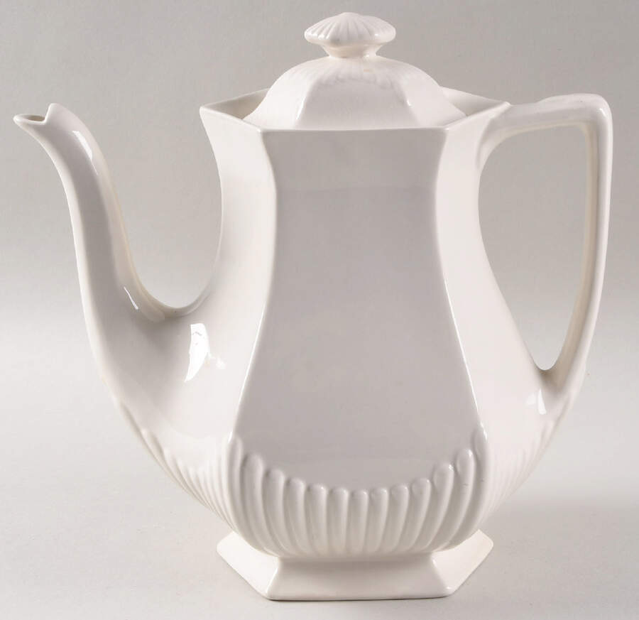Empress (Cream) Coffee Pot & Lid by Adams China-1