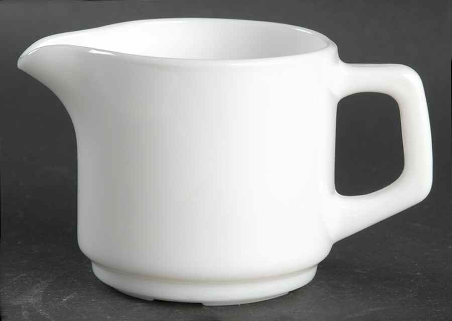 Restaurant White (Wide Rim) Creamer by Arcopal-1