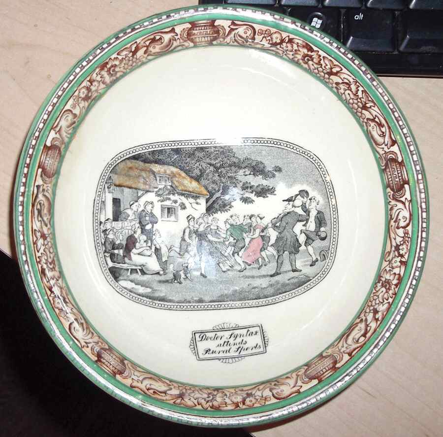 Dr. Syntax Rim Soup Bowl by Adams China-1