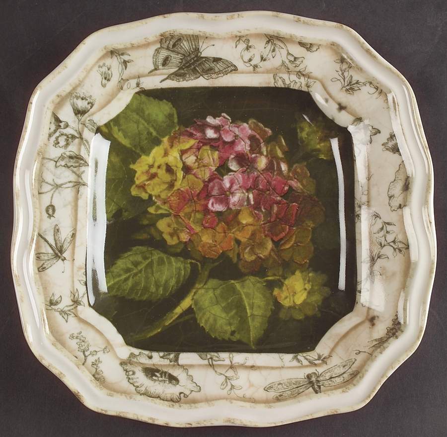 Floral Toile Accent Salad Plate by 222 Fifth (PTS)-1