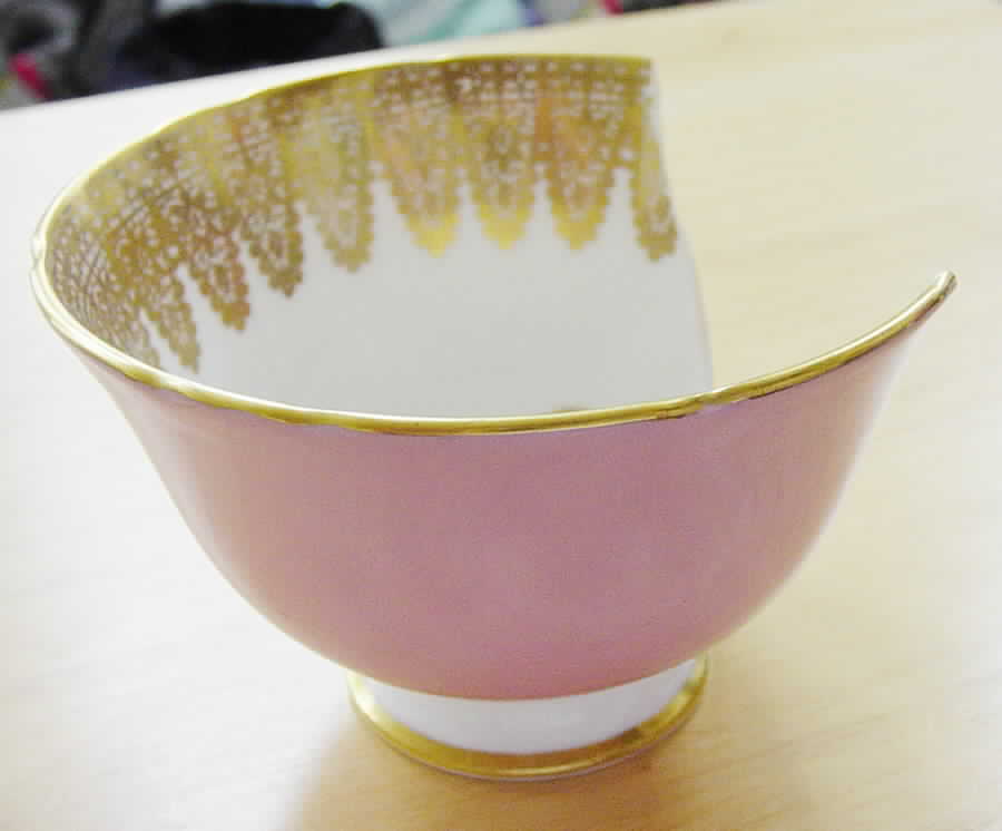 2406 Pink Footed Cup by John  Aynsley & Sons-1