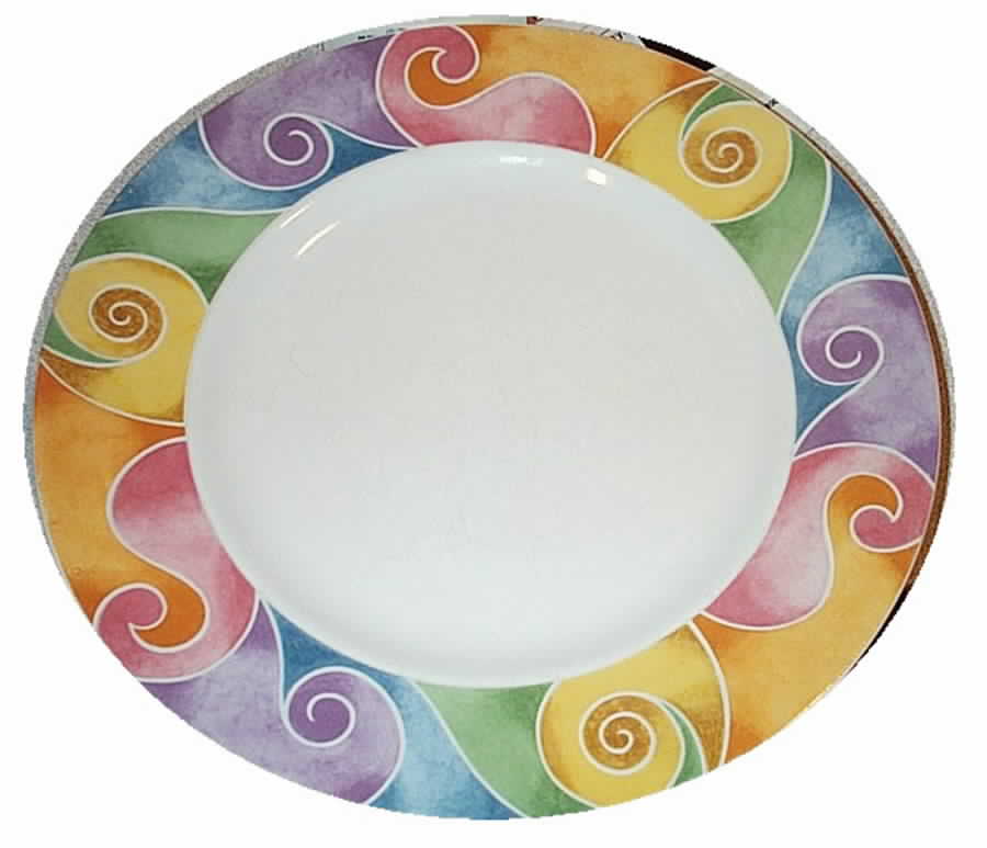 Pirouette Dinner Plate by 222 Fifth (PTS)-1