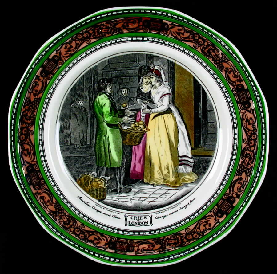 Cries of London (Multisided) Dinner Plate by Adams China-1
