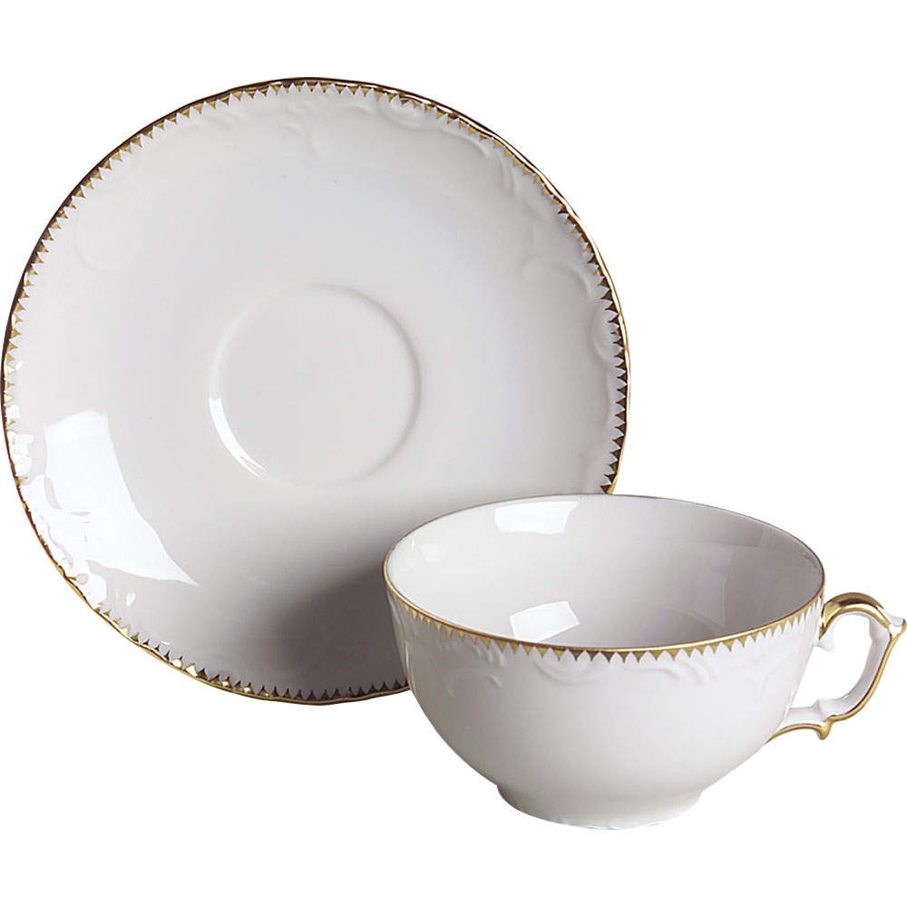 Simply Anna Gold Flat Cup & Saucer Set by Anna Weatherley-1