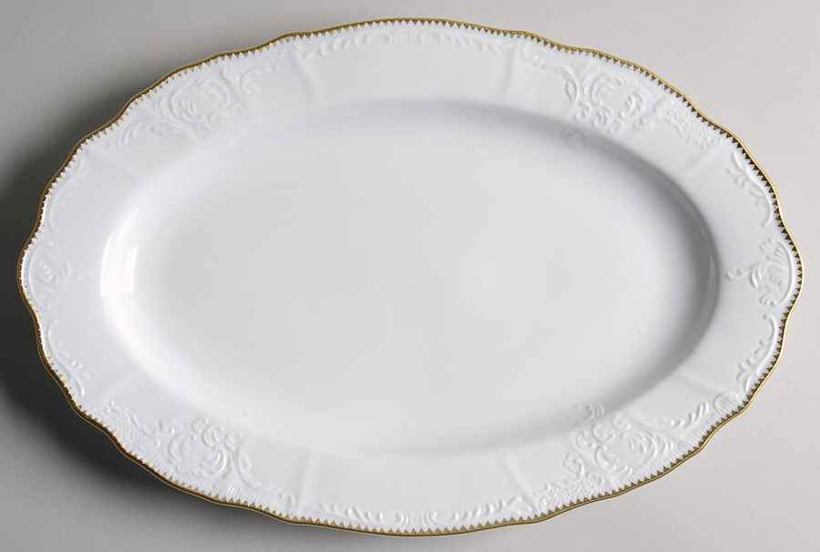 Simply Anna Gold 15" Oval Serving Platter by Anna Weatherley-1