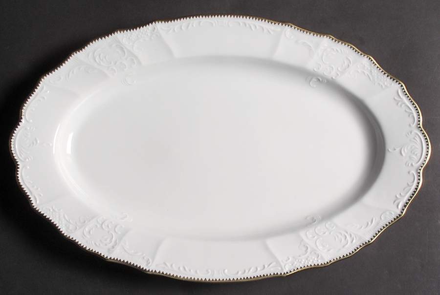 Simply Anna Gold 14" Oval Serving Platter by Anna Weatherley-1