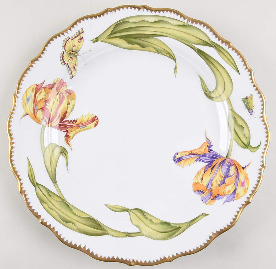 Old Master Tulips 12" Chop Plate (Round Platter) by Anna Weatherley-1