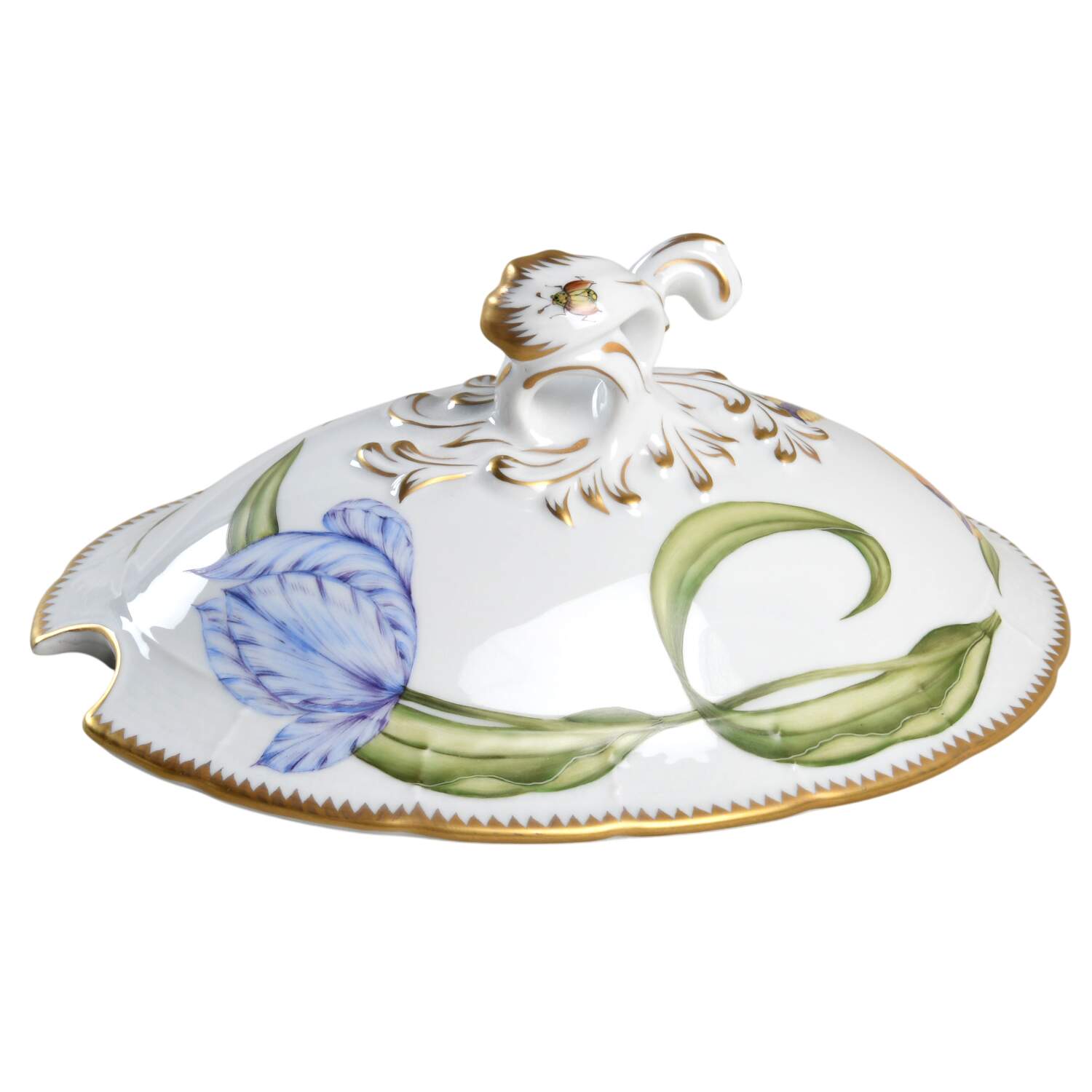 Old Master Tulips Lid for Oval Tureen by Anna Weatherley-1
