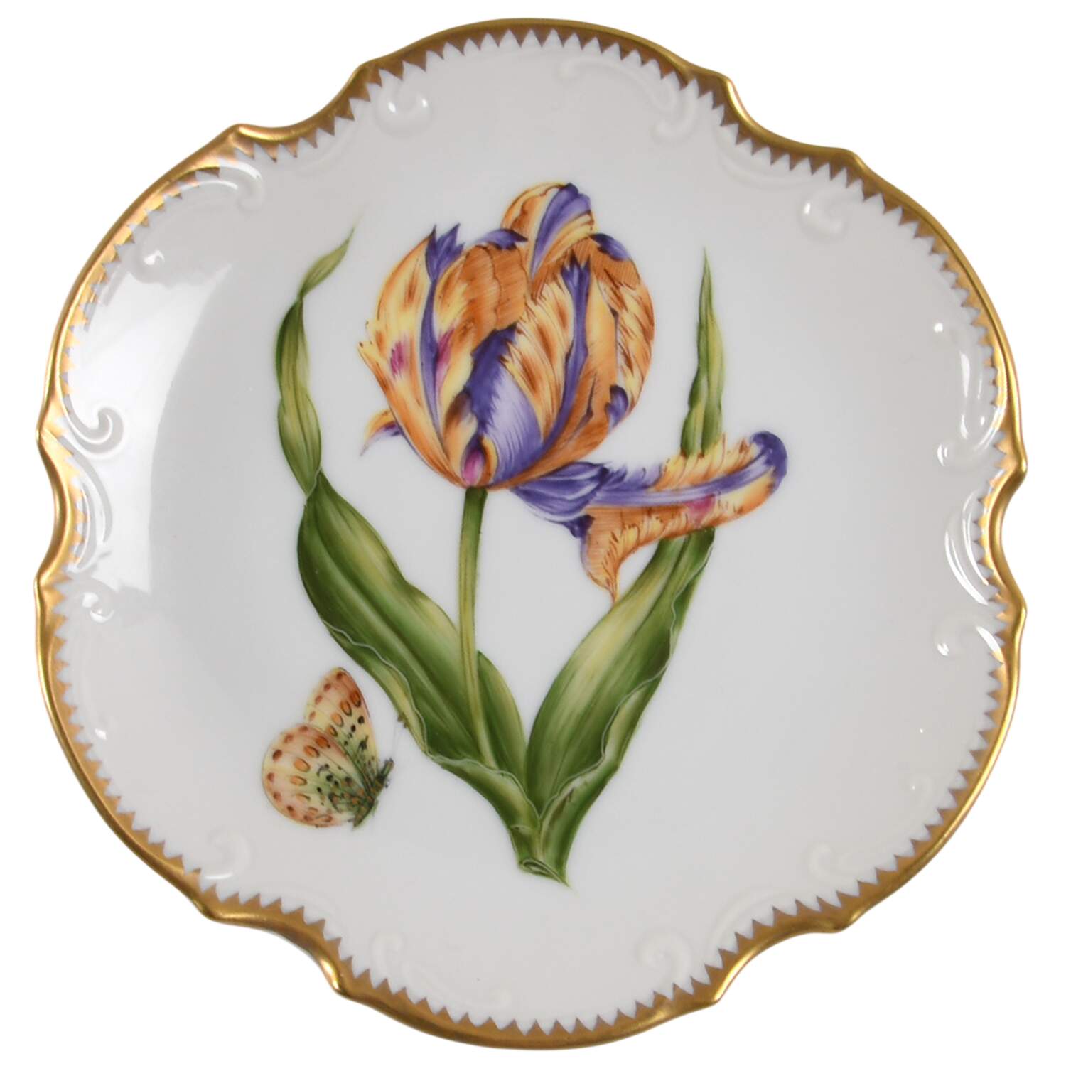 Old Master Tulips Plate Wall by Anna Weatherley-1