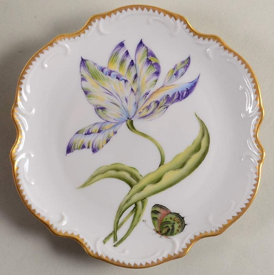 Old Master Tulips Bread & Butter Plate by Anna Weatherley-1