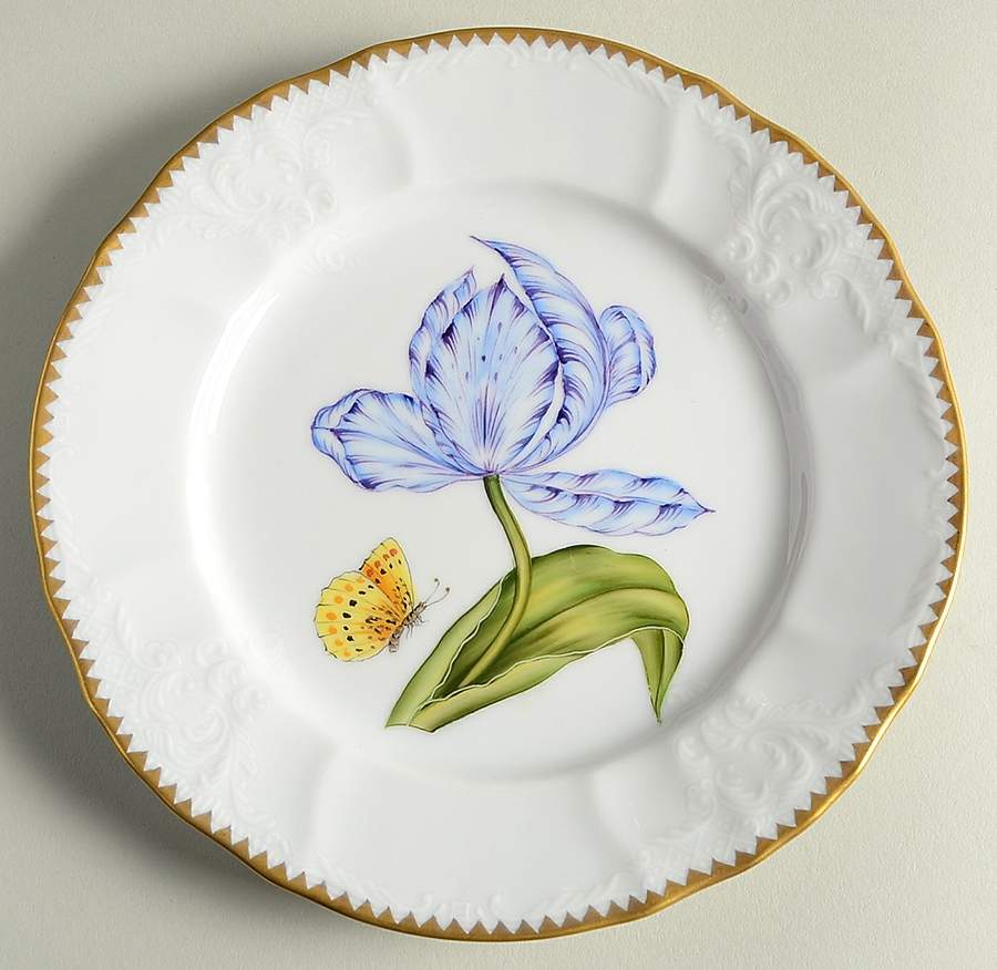 Old Master Tulips Salad Plate by Anna Weatherley-1