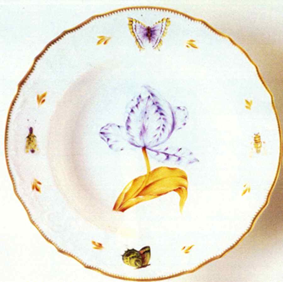 Old Master Tulips Large Rim Soup Bowl by Anna Weatherley-1