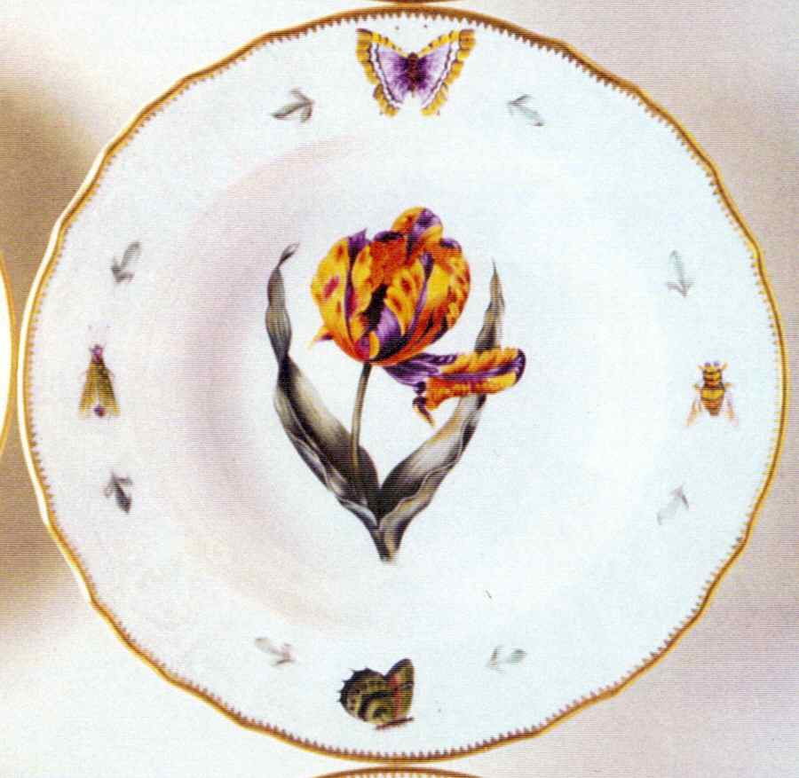 Old Master Tulips Large Rim Soup Bowl by Anna Weatherley-1